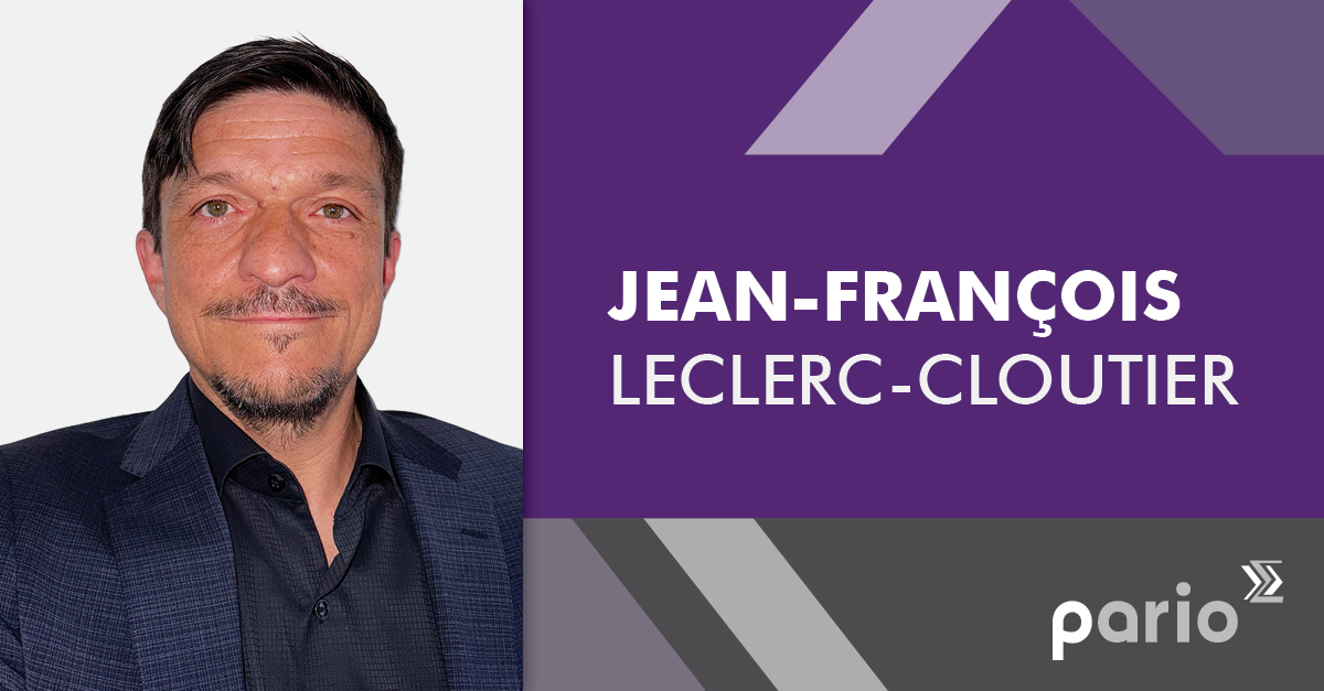 Bienvenue à Jean-François au sein de l'équipe Pario